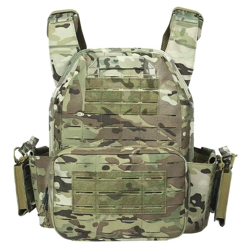 Ranger Green Plate Carrier Tactical Vest with Quick Release Security Molle Chaleco Tactico Bandolier Hunting Vest Tactical Gear