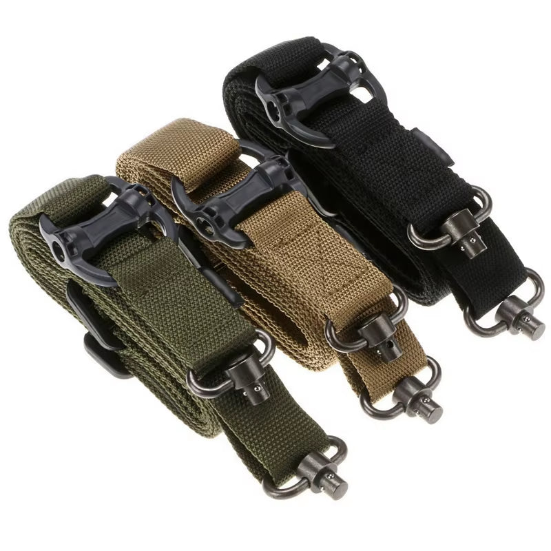 Tactical Adjustable MS4 Quick Detach QD Metal Swivel 2 Point Multi Mission Rifle Sling Quick Release Single Point Rifle Sling