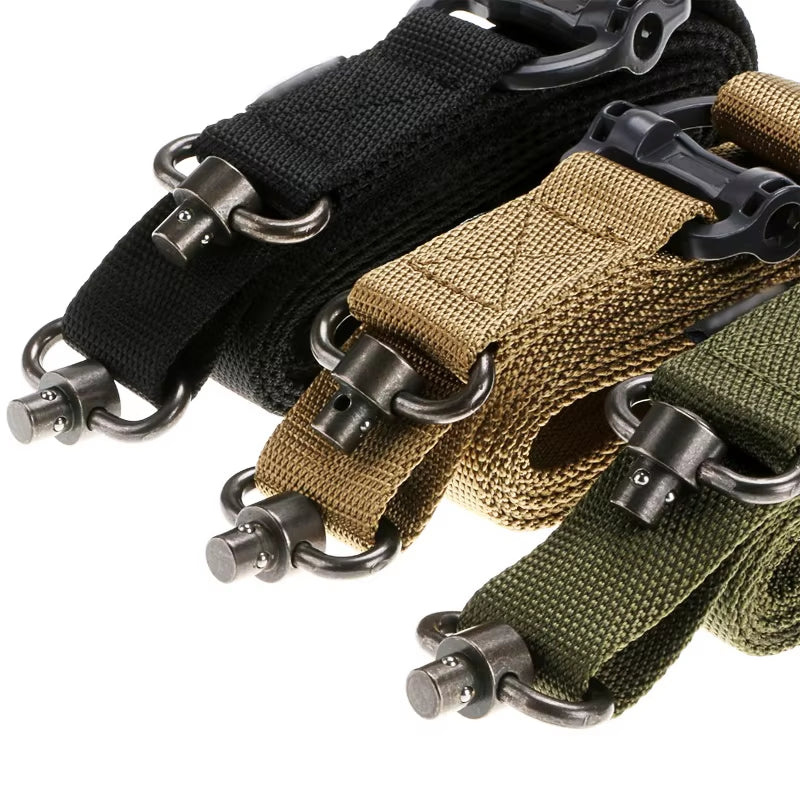 Tactical Adjustable MS4 Quick Detach QD Metal Swivel 2 Point Multi Mission Rifle Sling Quick Release Single Point Rifle Sling