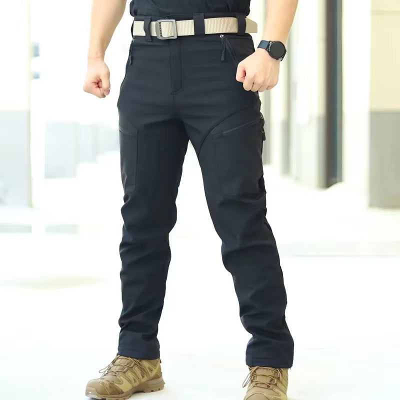 Tactical Soft Shell Pan Ts Shark Skin Charging Pants Men'S Tactical Multi-Bag P Ants Fautumn and Winter Outdoor Pants