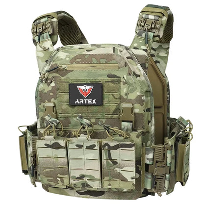 Ranger Green Plate Carrier Tactical Vest with Quick Release Security Molle Chaleco Tactico Bandolier Hunting Vest Tactical Gear