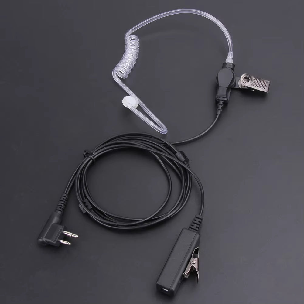 2Pin Covert Acoustic Tube Earpiece Headset Mic for Motorola Two Way Radios Radiation-Proof Earphone Device Accessories