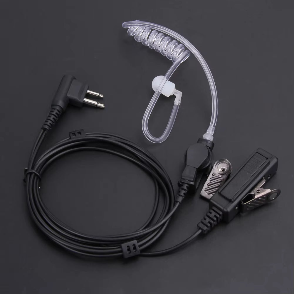 2Pin Covert Acoustic Tube Earpiece Headset Mic for Motorola Two Way Radios Radiation-Proof Earphone Device Accessories