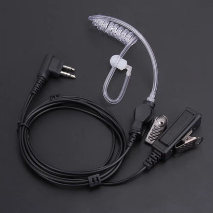 2Pin Covert Acoustic Tube Earpiece Headset Mic for Motorola Two Way Radios Radiation-Proof Earphone Device Accessories