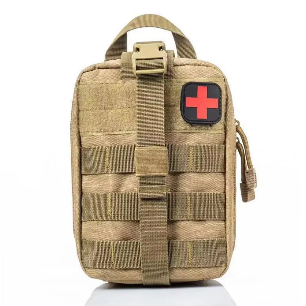 Survival First-Aid Kit Container Travel Oxford Waterproof Tactical Waist Pack Outdoor Climbing Camping Equipment Safe Bag