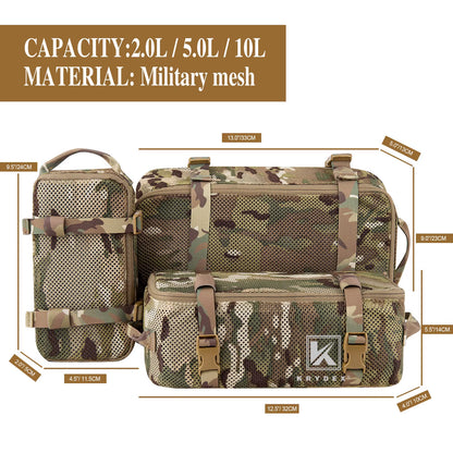 Tactical Modular Pouch Set Outdoor Backpack Organizer Travel Suitcase Packing Cubes Hunting Gear