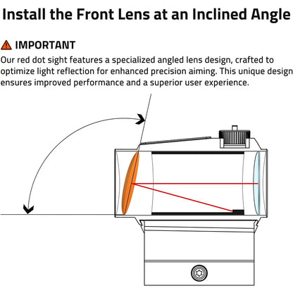1X20Mm Red Dot Sight Motion Awake 2 MOA Red Dot Optics Scope with Riser Mount for Rifle Hunting Scopes