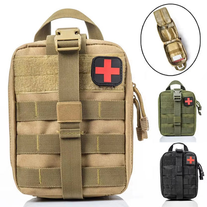 Survival First-Aid Kit Container Travel Oxford Waterproof Tactical Waist Pack Outdoor Climbing Camping Equipment Safe Bag