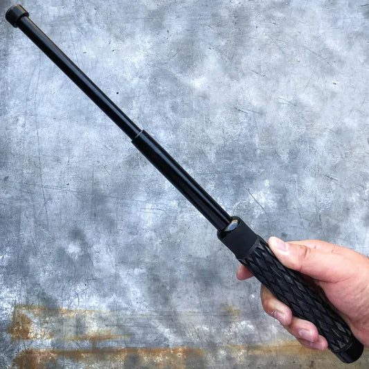 USA SELLER FAST SHIPPING Tactical POLICE High Quality Retractable Metal Baton Self Defense Expandable Stick for Security and Protection