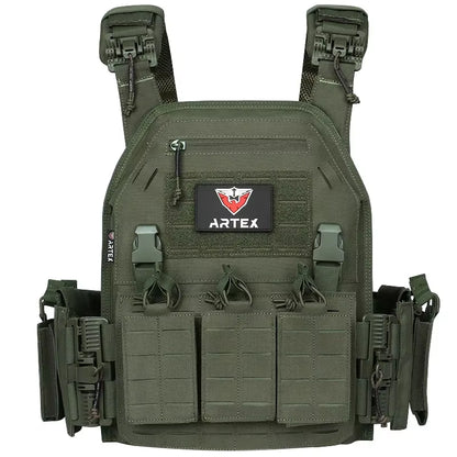 Ranger Green Plate Carrier Tactical Vest with Quick Release Security Molle Chaleco Tactico Bandolier Hunting Vest Tactical Gear