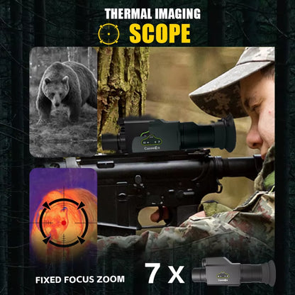 Digital Thermal Scope for Hunting IP65 Waterproof Night Vision Scope 320*240 Sensor Thermal Monocular for Deer Tracking