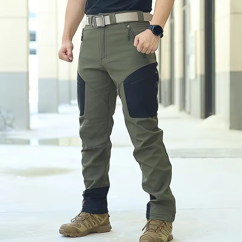 Tactical Soft Shell Pan Ts Shark Skin Charging Pants Men'S Tactical Multi-Bag P Ants Fautumn and Winter Outdoor Pants
