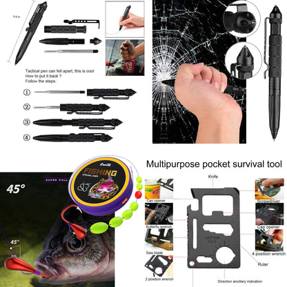 Survival First Aid Kit Survival Full Set Molle Outdoor Gear Emergency Kits Trauma Bag Camping Hiking IFAK Adventures Bag