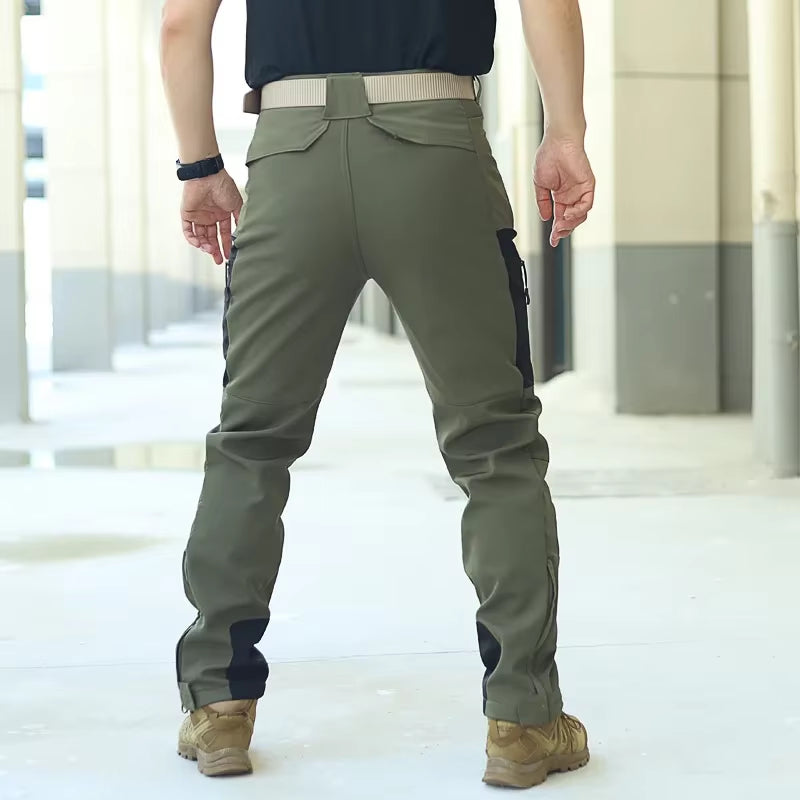 Tactical Soft Shell Pan Ts Shark Skin Charging Pants Men'S Tactical Multi-Bag P Ants Fautumn and Winter Outdoor Pants